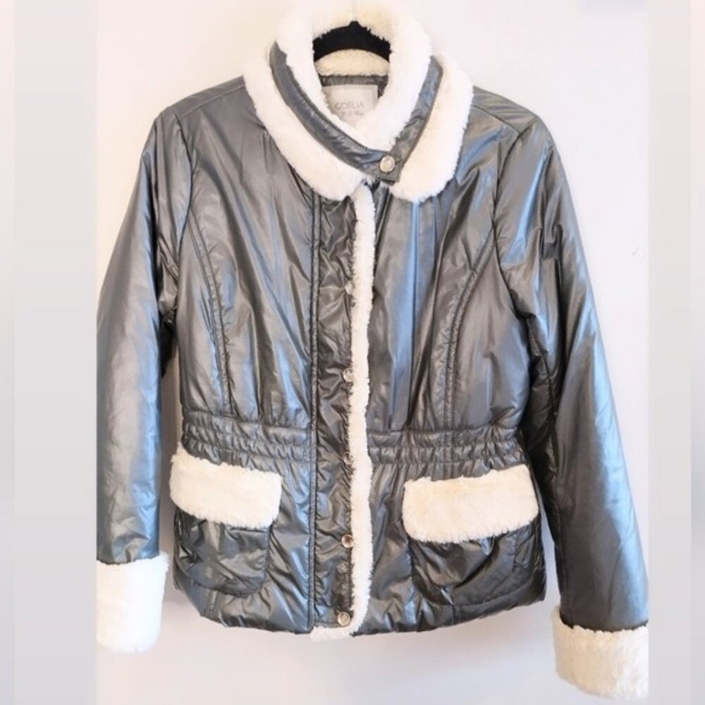 GOELIA Fur Motorcycle Jacket Large
